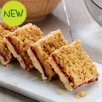 Gluten Free and VEGAN Blackcurrant Crumble Slice