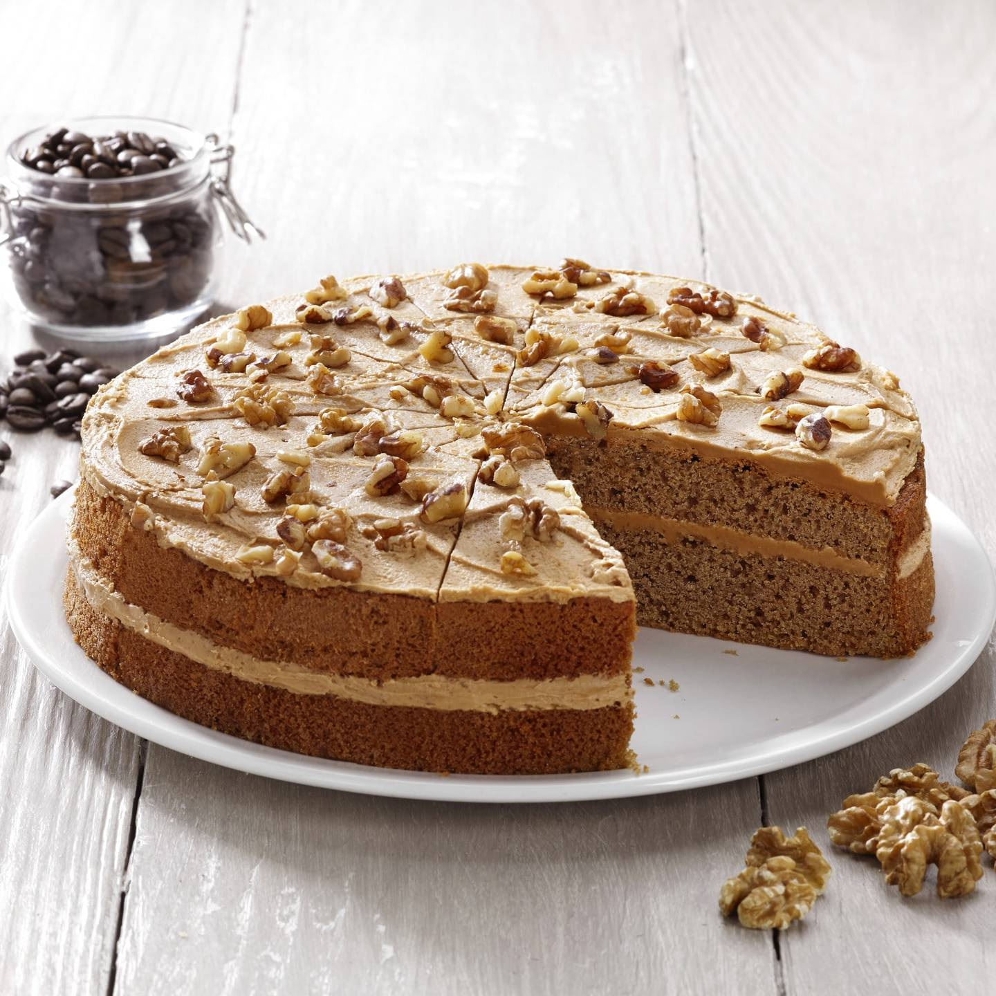 Coffee & Walnut Cake