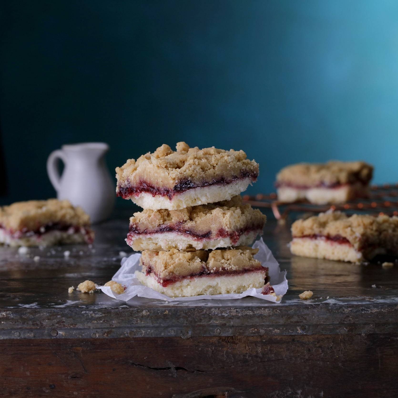 Gluten Free and VEGAN Blackcurrant Crumble Slice