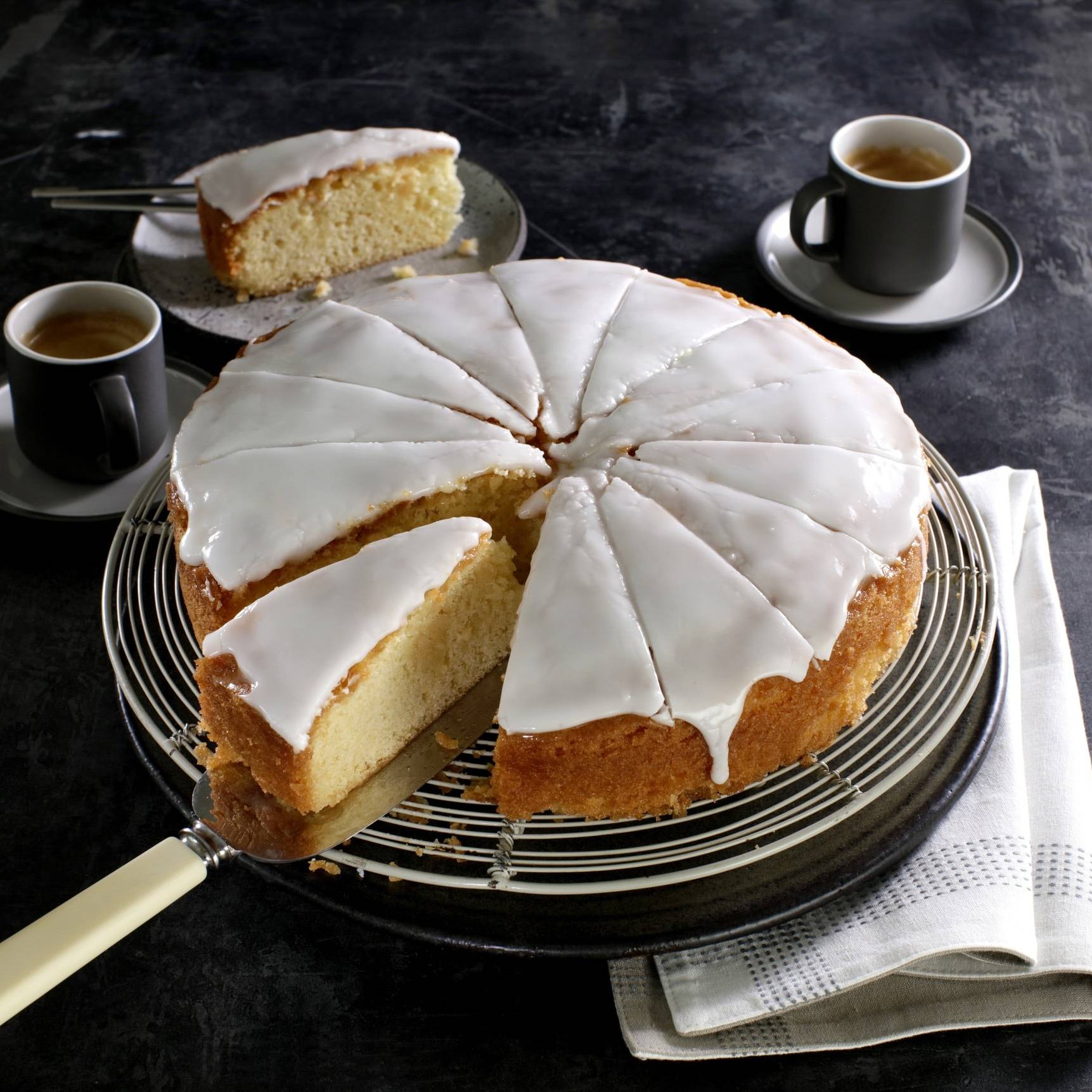 Iced Lemon Drizzle Cake