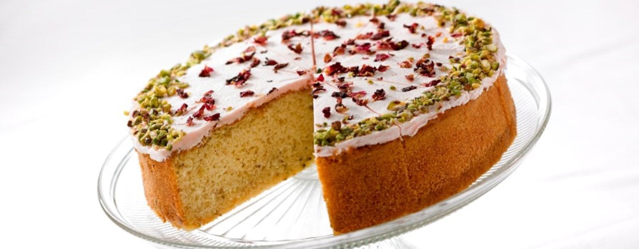 Pistachio and Rose Cake 