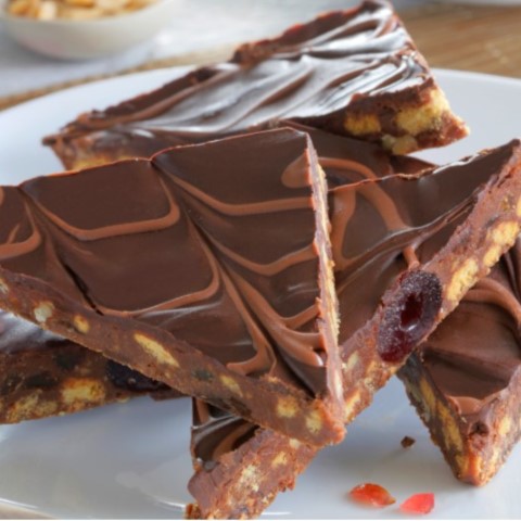 Chocolate Fruit & Nut Slice