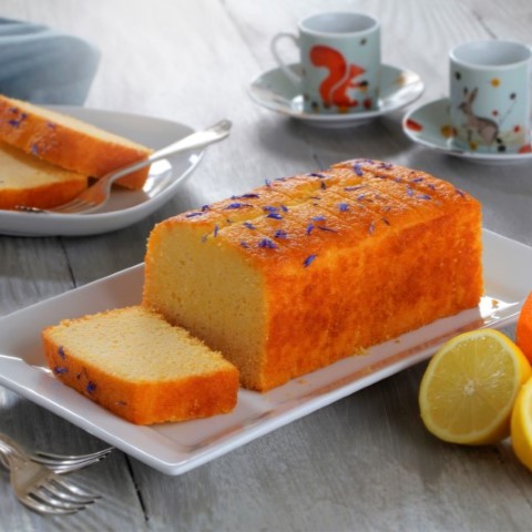 Gluten Free St. Clements Polenta Loaf Cake