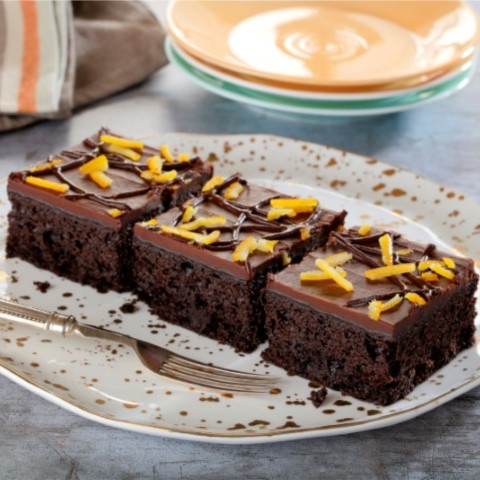 Vegan Chocolate and Orange Traycake